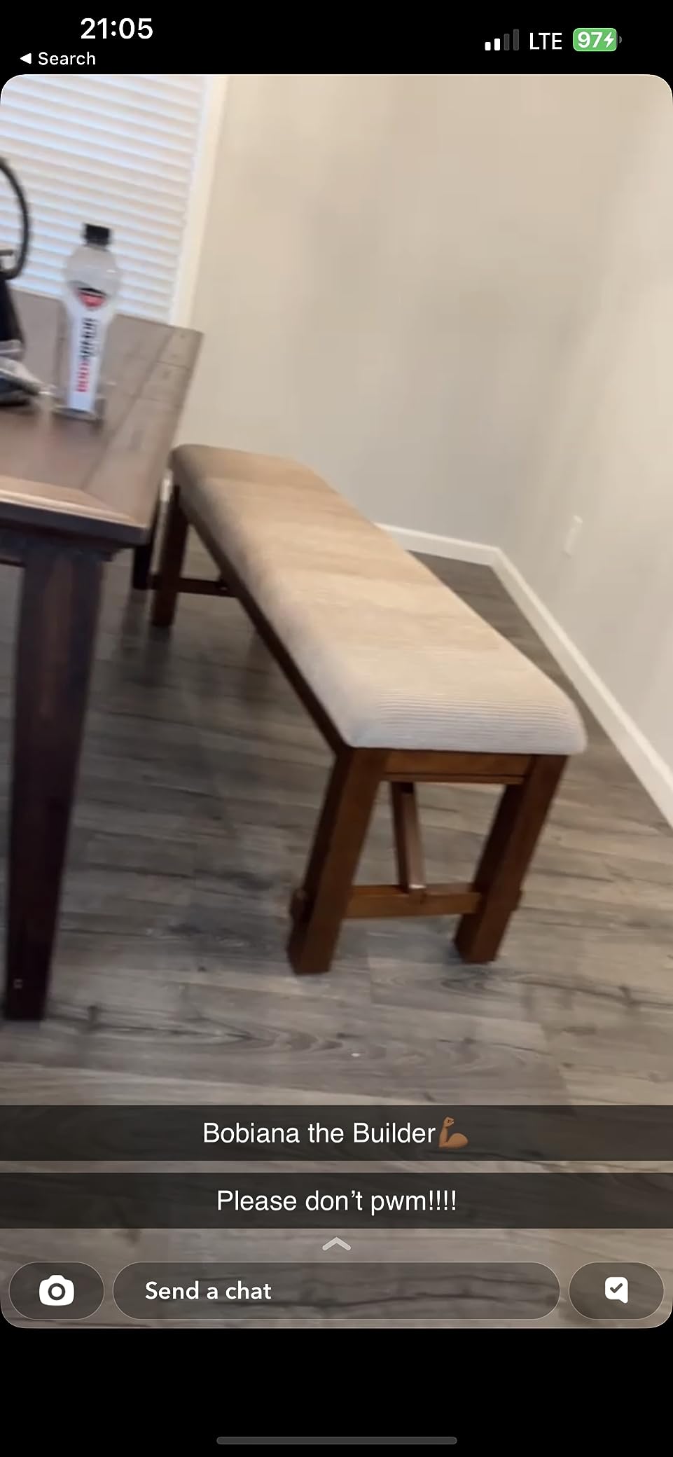 Powell Company Kraven Dining Bench, Hazelnut 60
