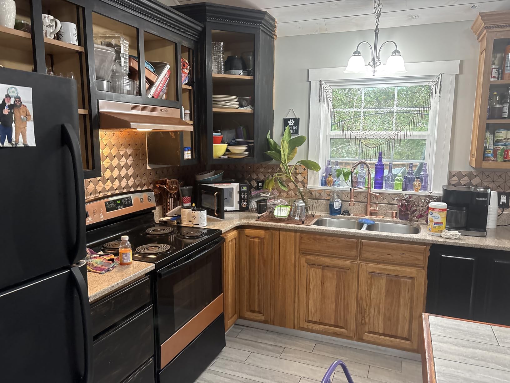 Nuvo Black Deco Cabinet Makeover Kit - Easy DIY 7-Piece Set, Bold Ultra Black, Long-Lasting Finish customer photo 2