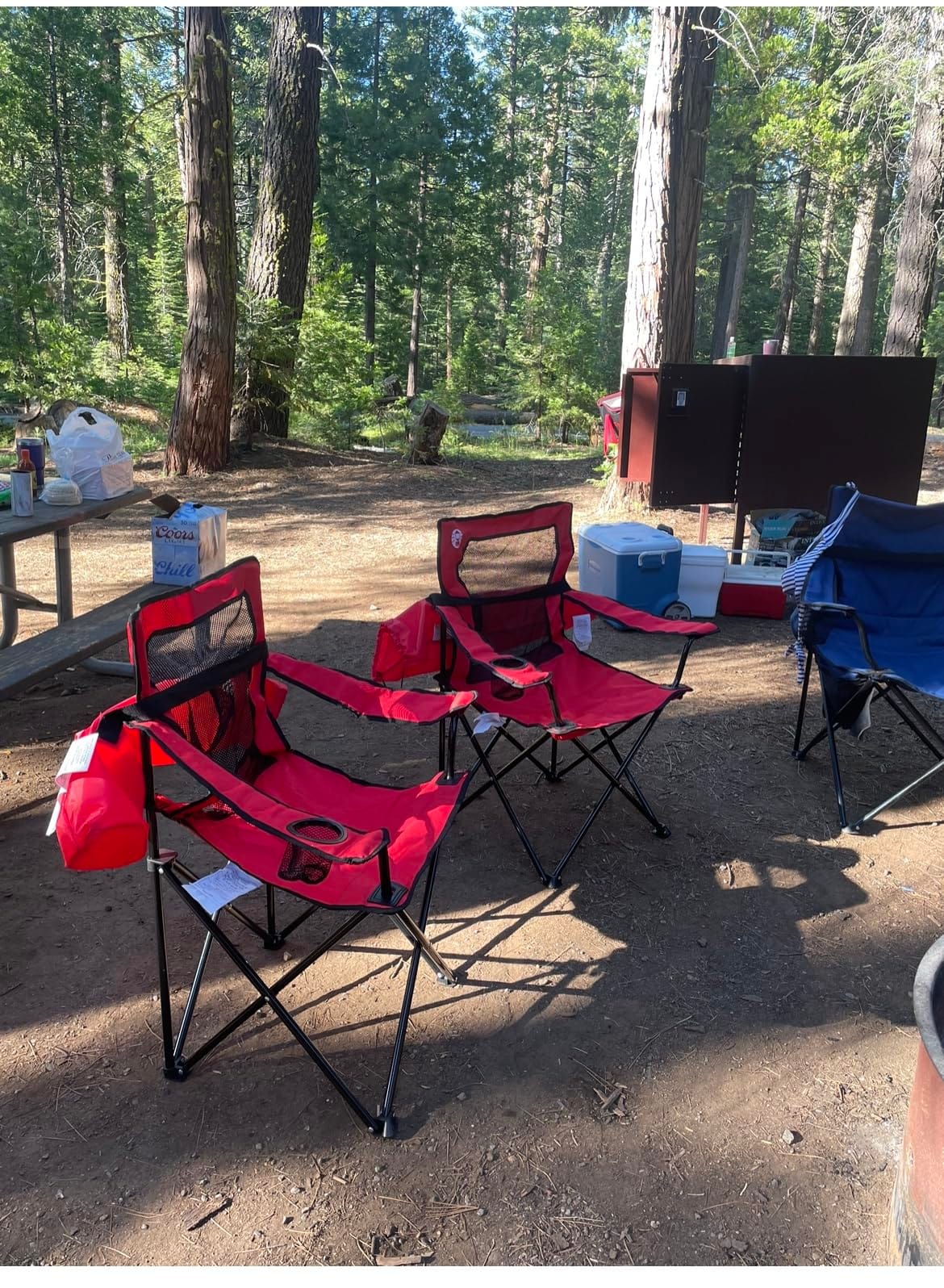 Coleman Broadband Mesh Quad Camping Chair with Carry Bag & Cup Holder, Cooling Mesh Back with Adjustable Arms customer photo 1