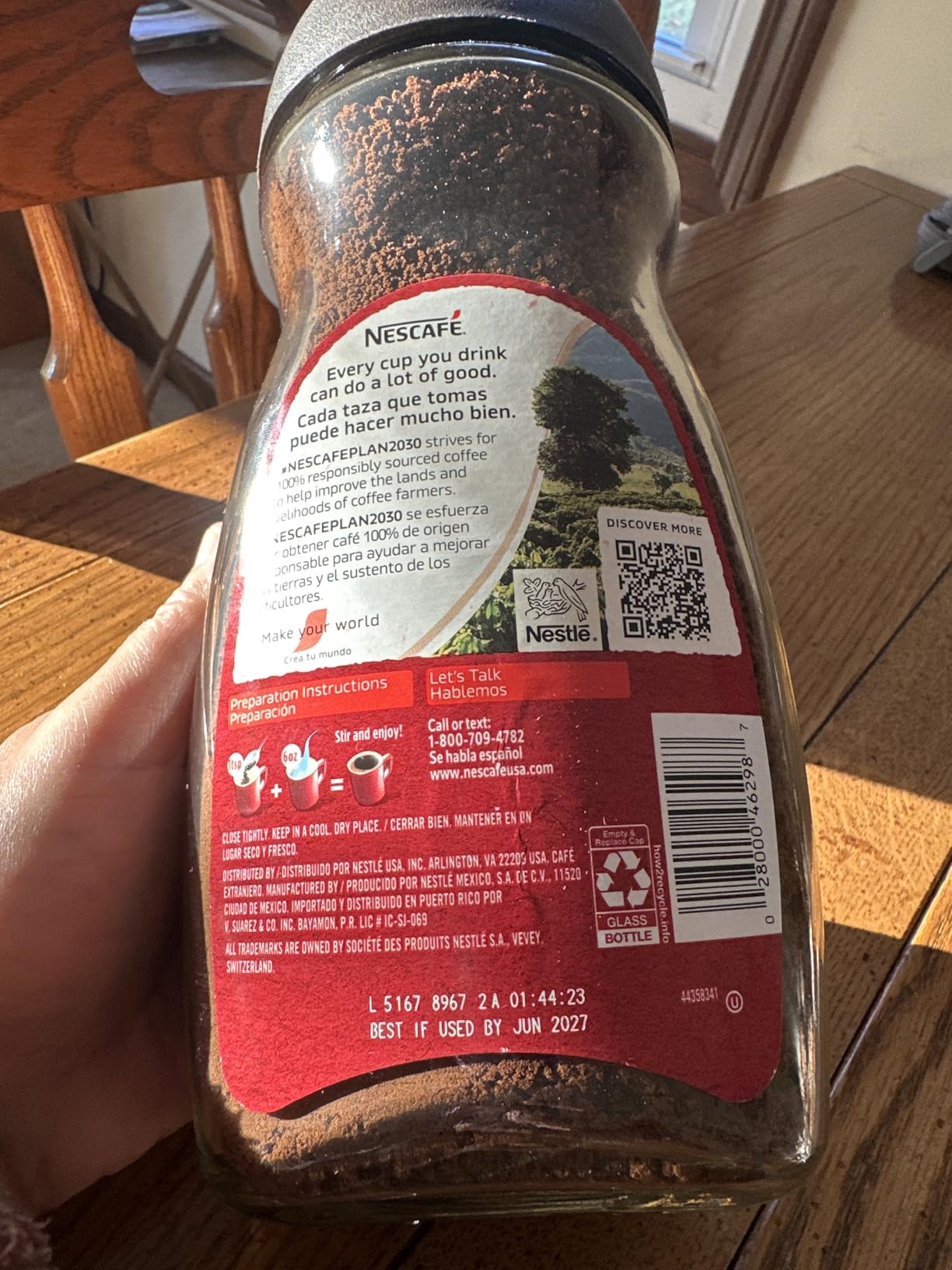 NESCAFÉ Clasico Dark Roast Instant Coffee, 10.5 oz Jar customer photo 2