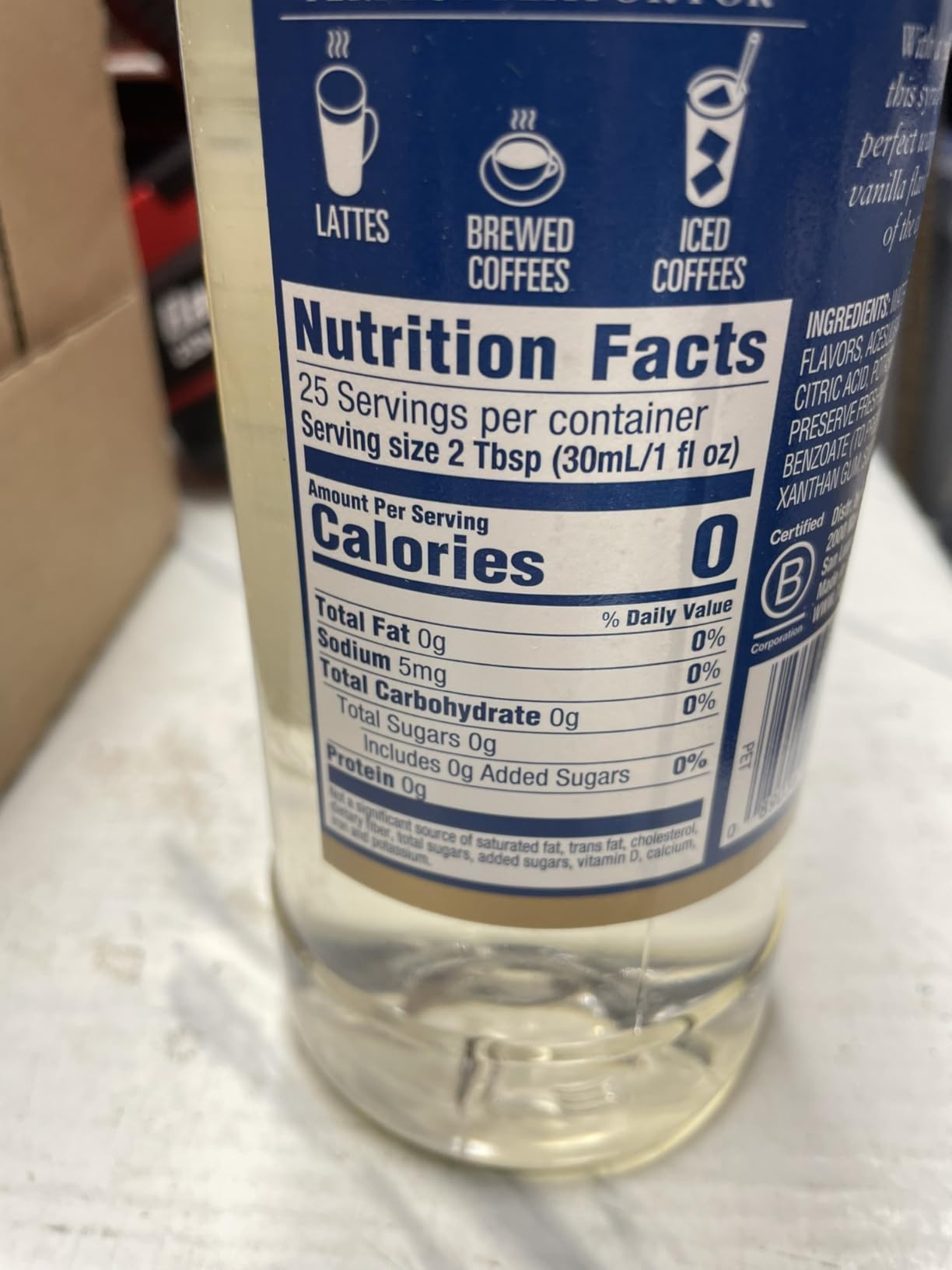 Torani Sugar Free Vanilla Flavored Drink Syrup, 25.4 fl oz, 4 Pack customer photo 1