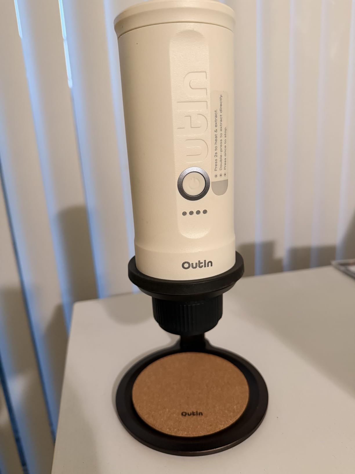 OutIn Detachable Universal Coffee Stand with Cork Pad customer photo 1