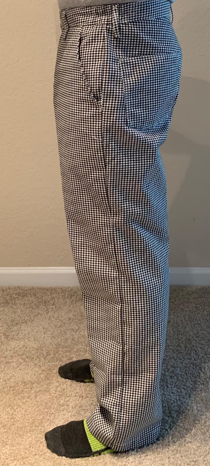 Chef Designs Men's Cook Pant - Elastic Waist Chef Pants for Professional Kitchens, Wrinkle Resistant, Front & Hip Pockets customer photo 2