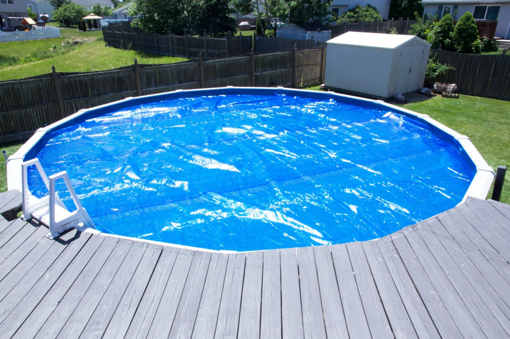 Sun2Solar Blue 18 ft Round Solar Cover | 8 Mil | Heat Retaining customer photo 1