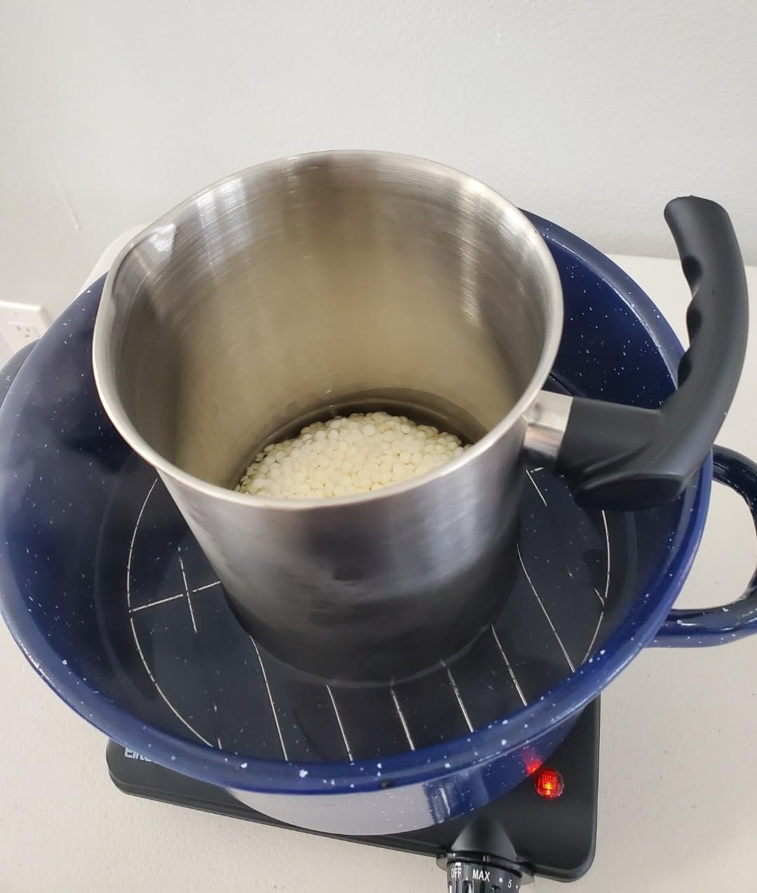 IMUSA 6 Qt Enamel Stock Pot for Canning, Blue customer photo 1