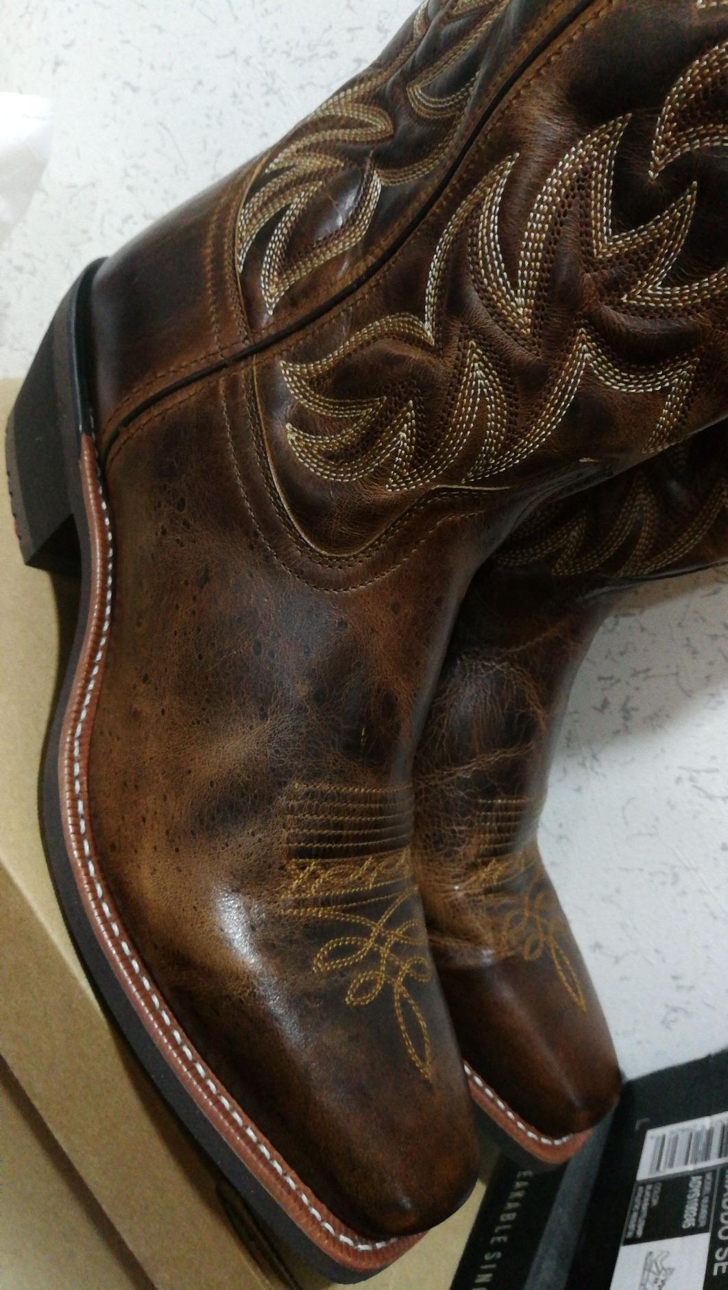 Laredo Mens Breakout Square Toe Pull On Casual Boots Mid Calf - Brown customer photo 1