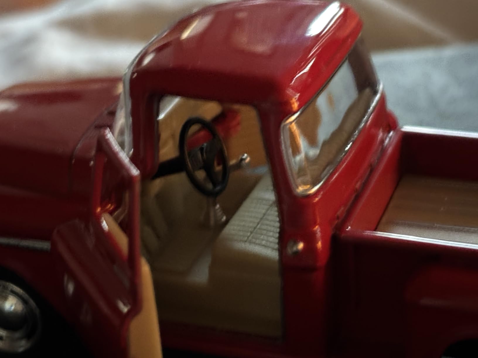 KiNSMART 1955 Chevrolet Stepside Pickup Truck 5 Inch 1:32 Scale Die Cast Metal Little Truck (Black) customer photo 2
