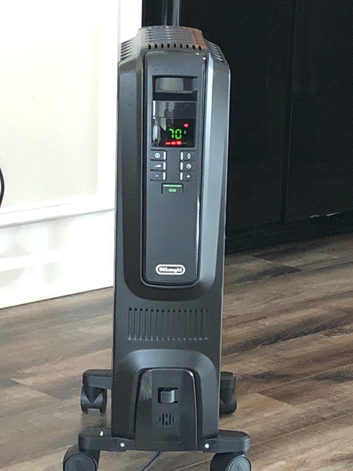 De'Longhi Dragon Digital Oil Filled Radiator Heater, 1500W Electric Space Heater for Indoor Use, Programmable Timer, Energy Saving, Full Room Heater with Safety Features TRD40615E customer photo 2