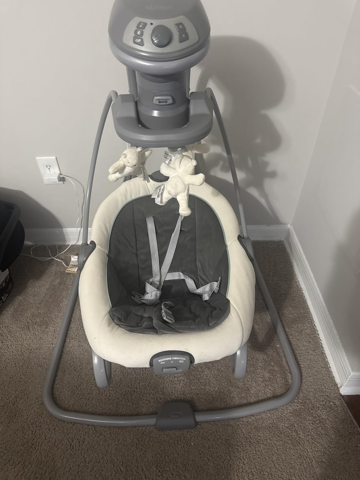 Graco DuetSoothe 2-in-1 Portable Baby Swing & Rocker, Sapphire customer photo 2