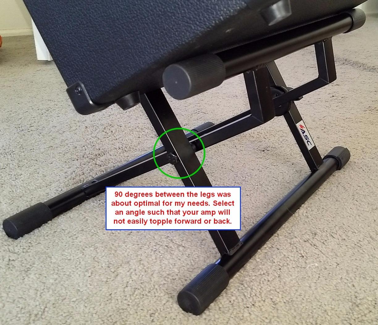 Guitar Amp Stand Adjustable Locking Amplifier or Speaker Cabinet Stand ASC customer photo 1