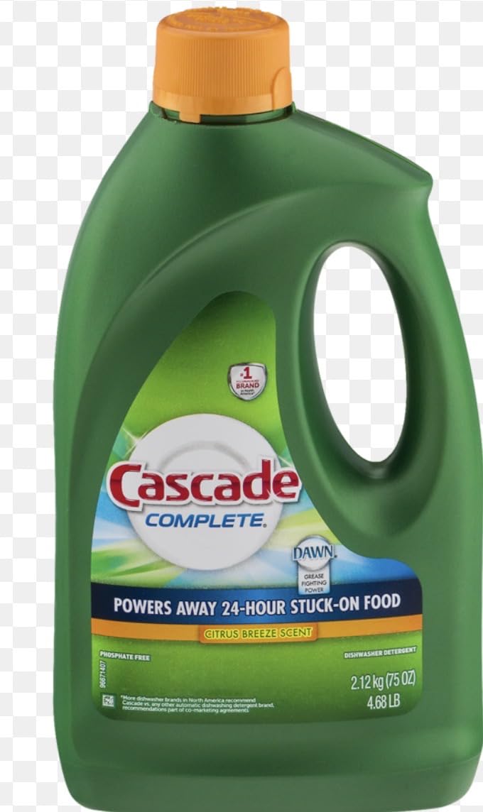 Cascade Complete Dishwasher Detergent Liquid Gel, Dish Detergent, Dishwasher Soap, Citrus, 75oz customer photo 1