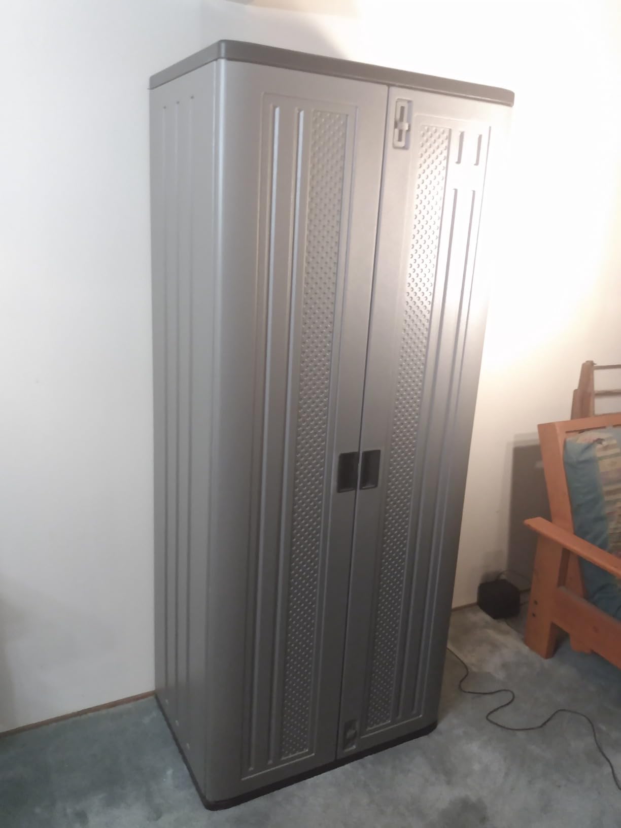 Suncast Tall Storage Cabinet for Garage Organization - 72