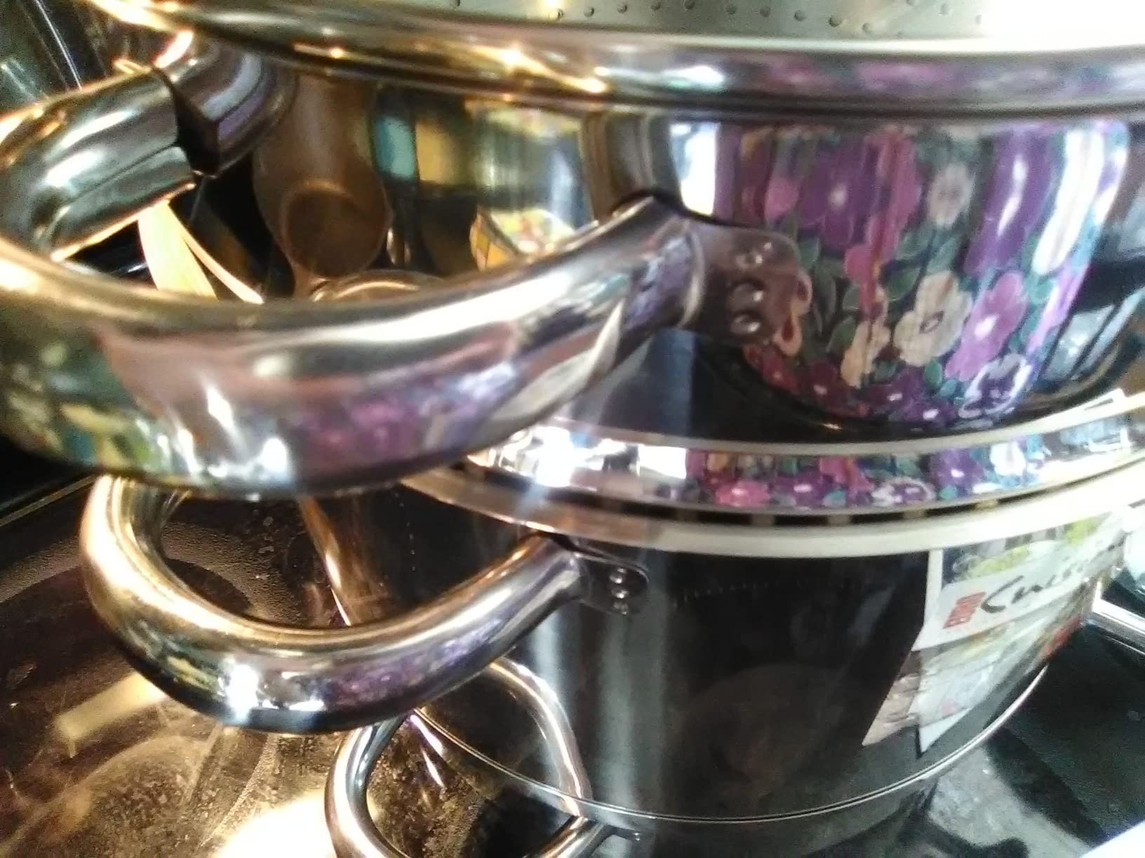 Euro Cuisine EC9500 Stove Top Steam Juicer, Stainless Steel Steam Juice Extractor, 5 Qt. Water Reservoir, 8 Qt. Juice Container with Spigot, 8 Qt. Steamer Basket, Glass Lid - Steam Juicer for Canning customer photo 2
