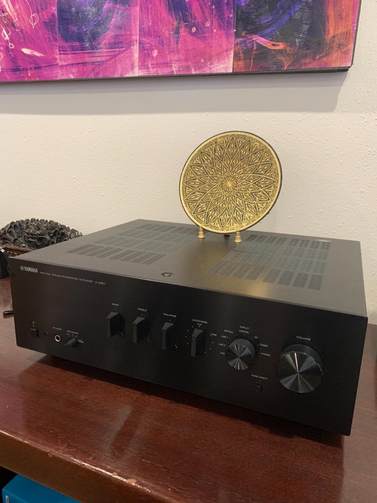Yamaha Audio A-S301BL Natural Sound Integrated Stereo Amplifier (Black) customer photo 1