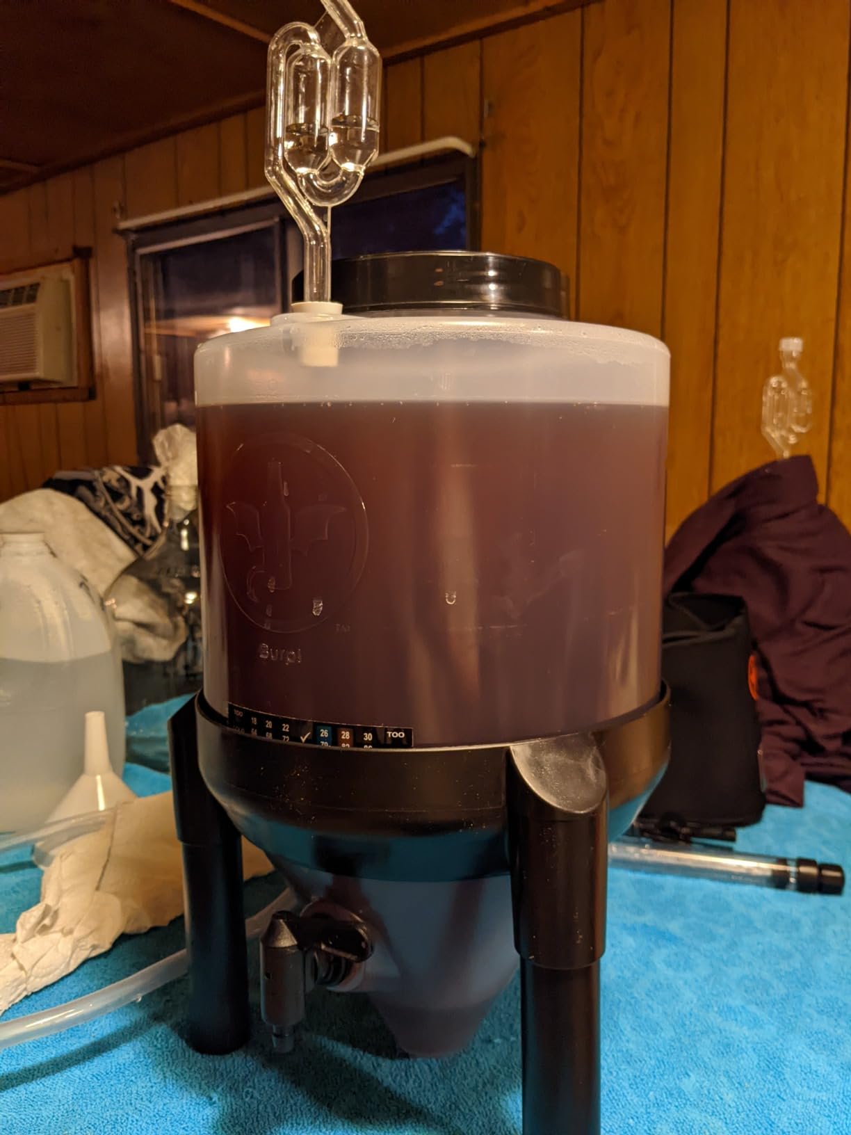 Conical Fermenting System - NO AIRLOCK OR Siphon Required - Made of BPA Free Food Grade Plastic that imparts Zero unwanted Flavors into Your Brew! customer photo 1
