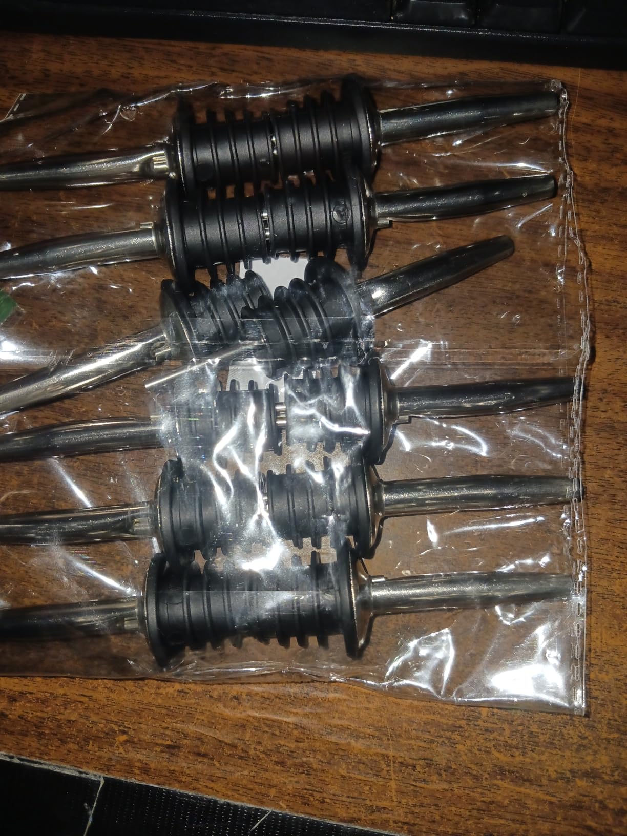 (12 Pack Stainless Steel Classic Bottle Pourers w/Tapered Spout customer photo 1
