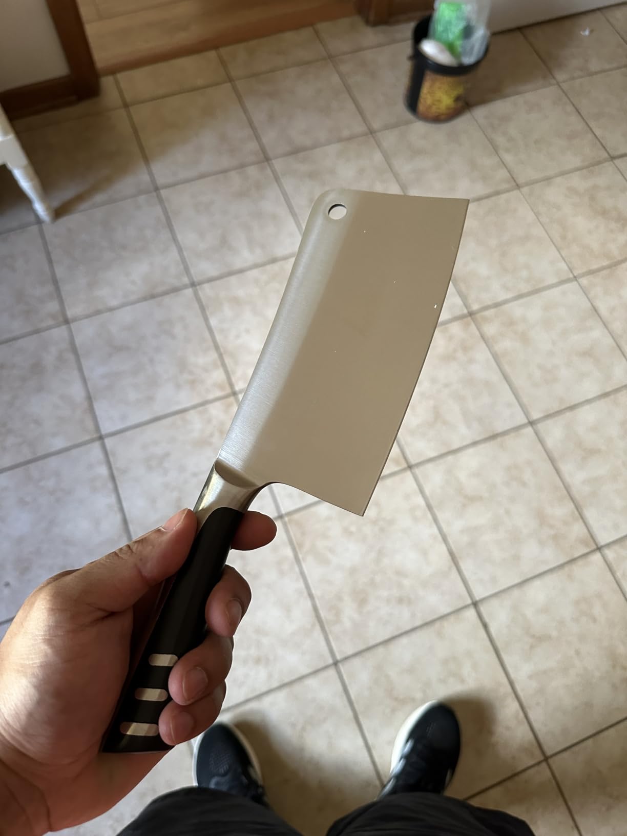 Utopia Kitchen Meat Cleaver Knife 7 Inch Bone Chopper Stainless Steel customer photo 2