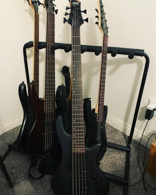 Schecter Stiletto Stealth - Satin Black, 5-String customer photo 1