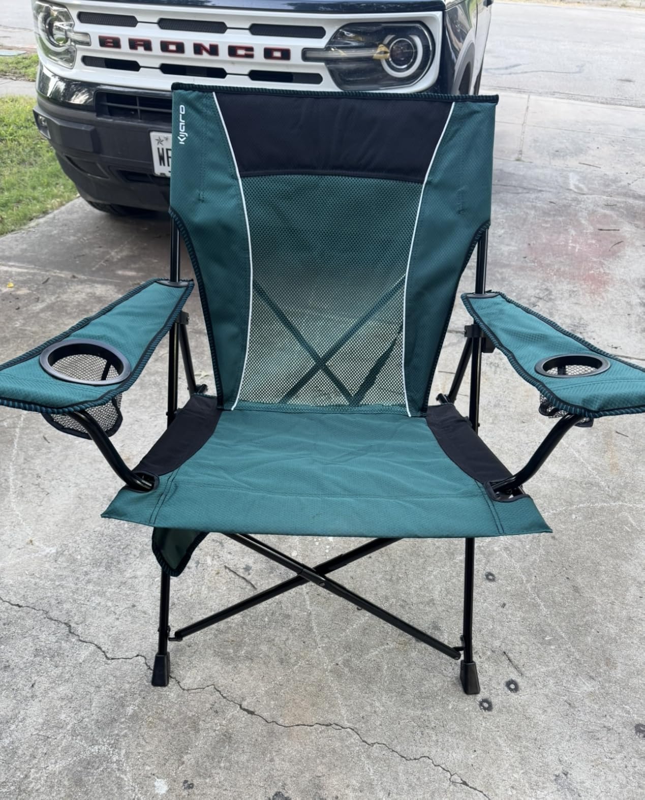 Kijaro Portable Camping Chairs - Hallet Peak Gray, Dual Lock Folding Sports Chair customer photo 1