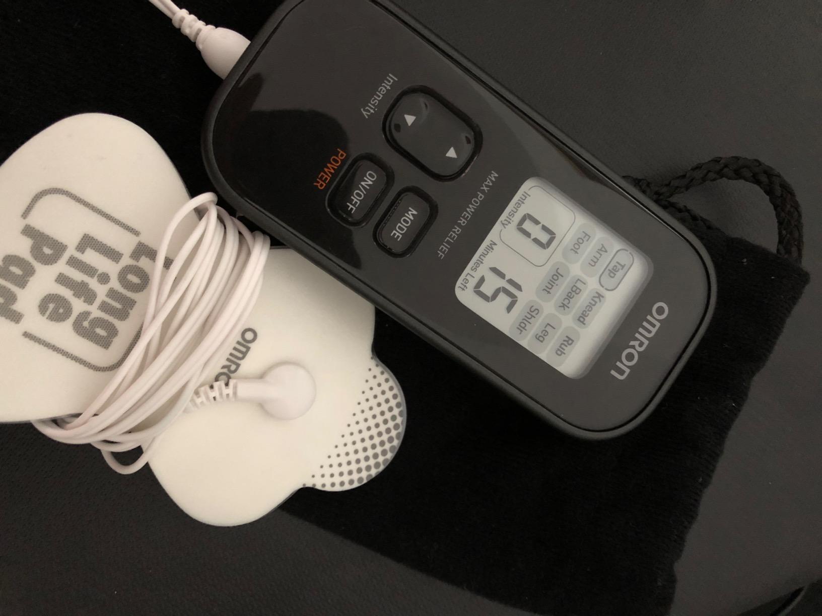 Omron Max Power Relief TENS Unit Muscle Stimulator | For Drug-Free Pain Relief - Portable Electric Massager for Muscles and Joints - Includes 2 Reusable TENS Unit Pads customer photo 2