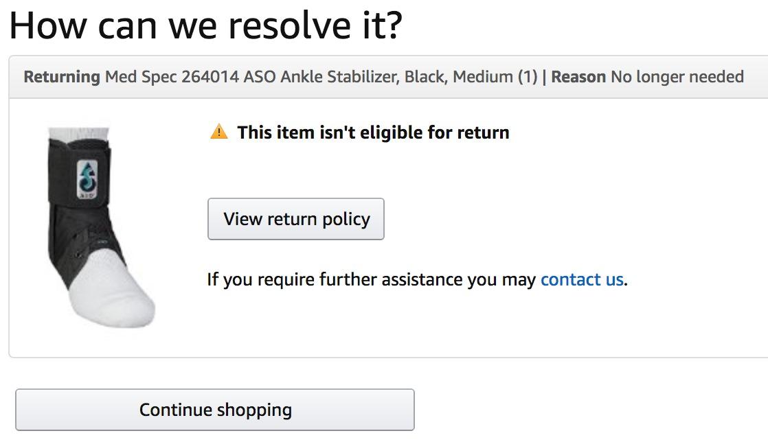 Med Spec ASO Ankle Stabilizer Lace Up Ankle Brace Sprain Support Black, MD customer photo 2