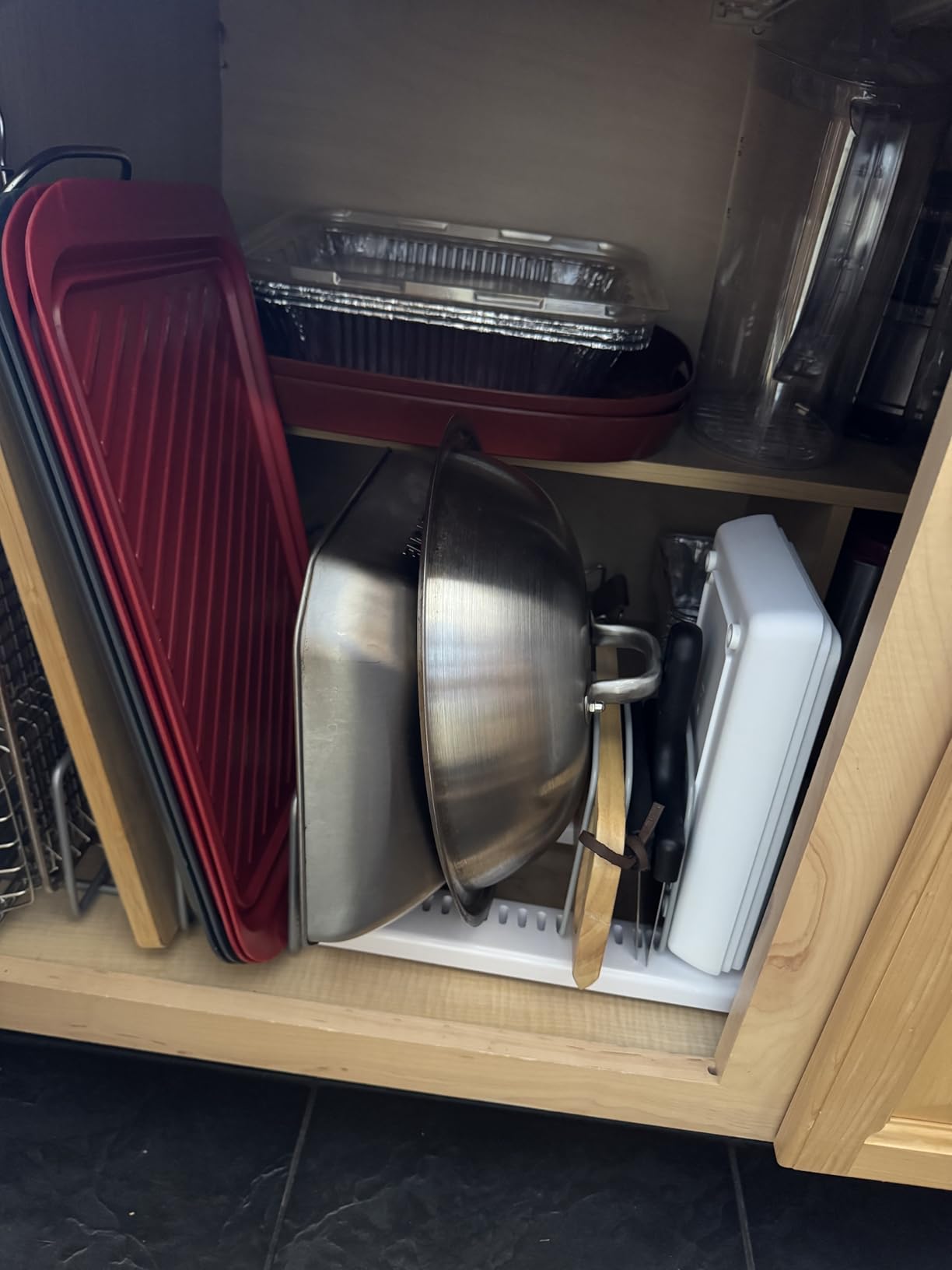 YouCopia StoreMore Bakeware Rack, Adjustable Dividers, Baking Pan Organizer customer photo 1