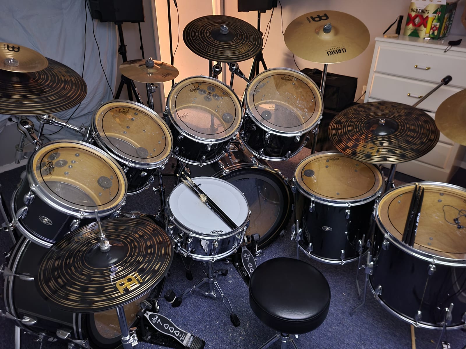 Meinl Cymbal Set Box Pack with 14” Hihats, 20” Ride, 16” Crash, Plus a FREE 18” Crash – Classics Custom Dark – Made In Germany, TWO-YEAR WARRANY (CCD460+18) customer photo 1