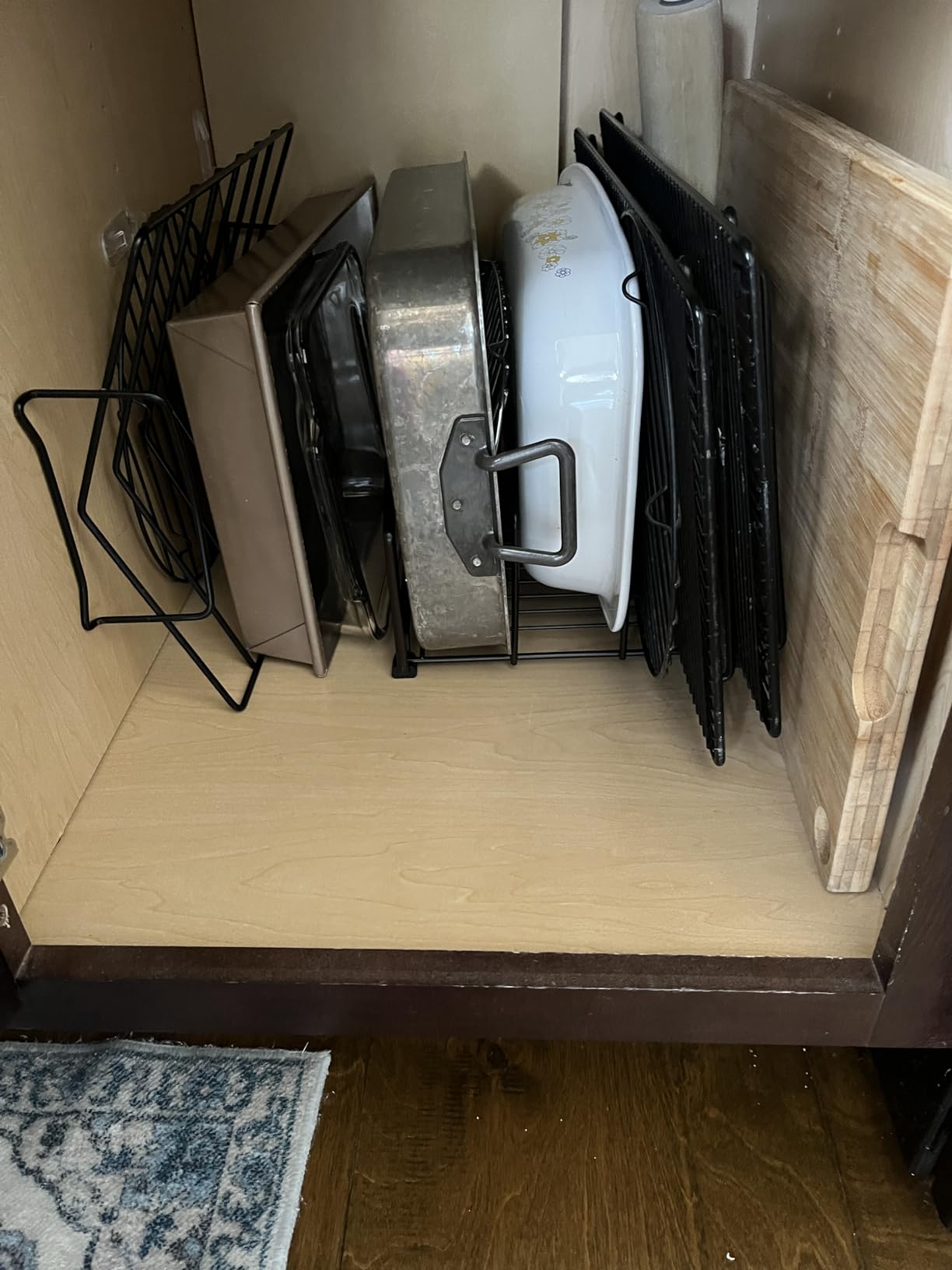 Deco Brothers Cookware Organizer Rack for Kitchen Cabinet, 3 Slot Holder customer photo 2