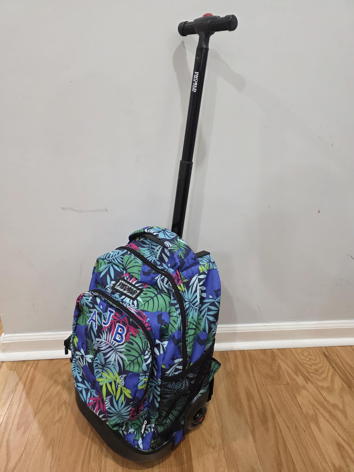 J World Sunny Rolling Backpack for Kids. Roller Bag With Wheels, Black customer photo 1