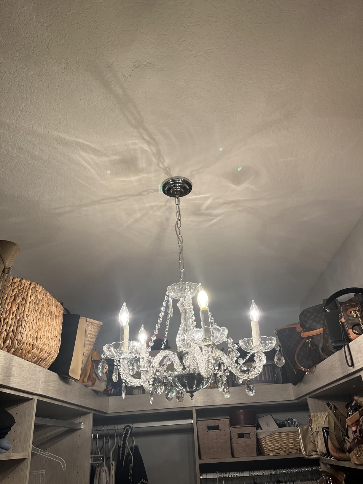 Saint Mossi Modern Contemporary Elegant K9 Crystal Glass Chandelier Pendant Ceiling Lighting Fixture - 5 Lights customer photo 1