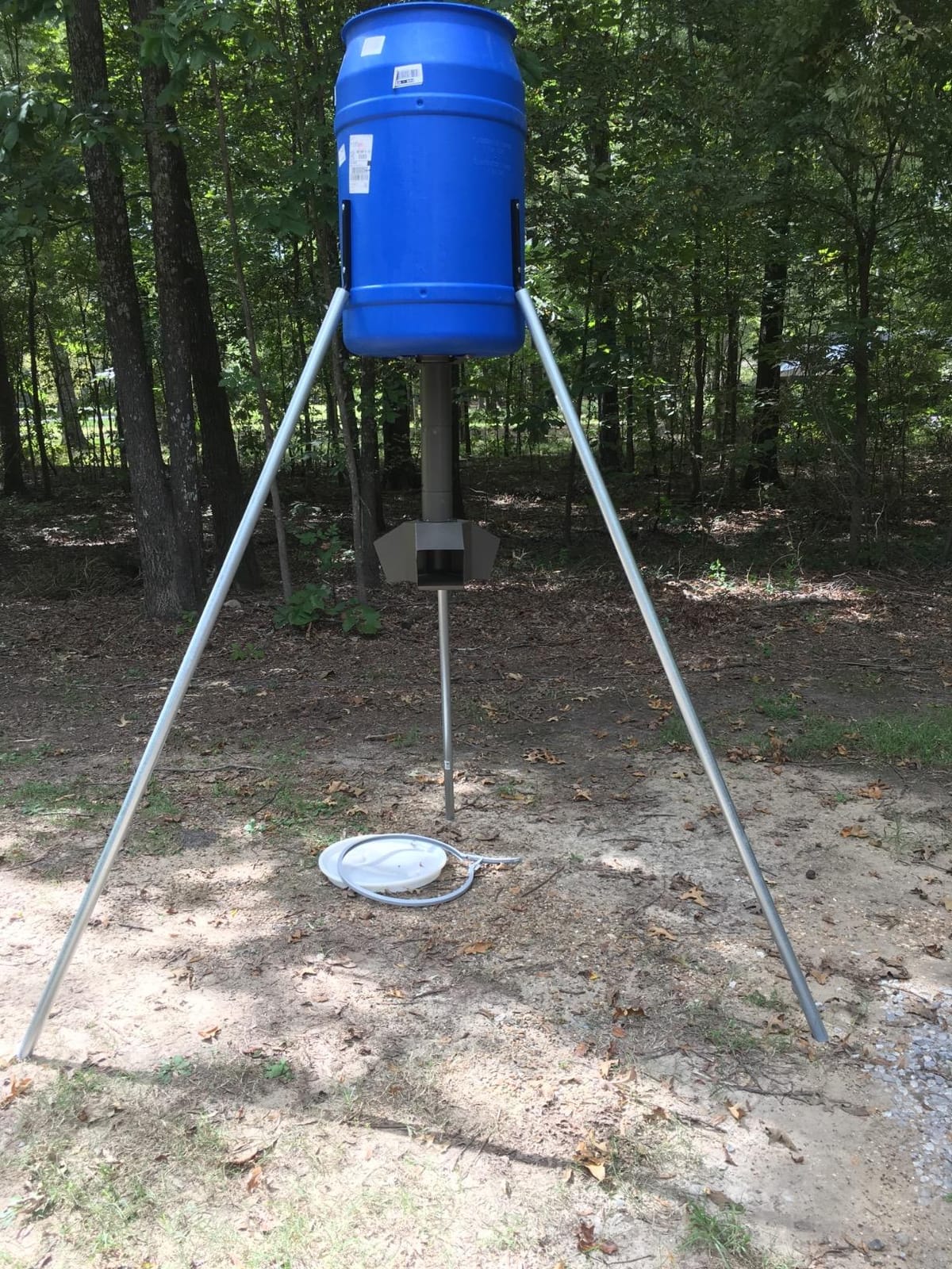 Eagle Plastic Drum, 55 Gallon Drum, DOT Compliant, Made in USA, Blue customer photo 2