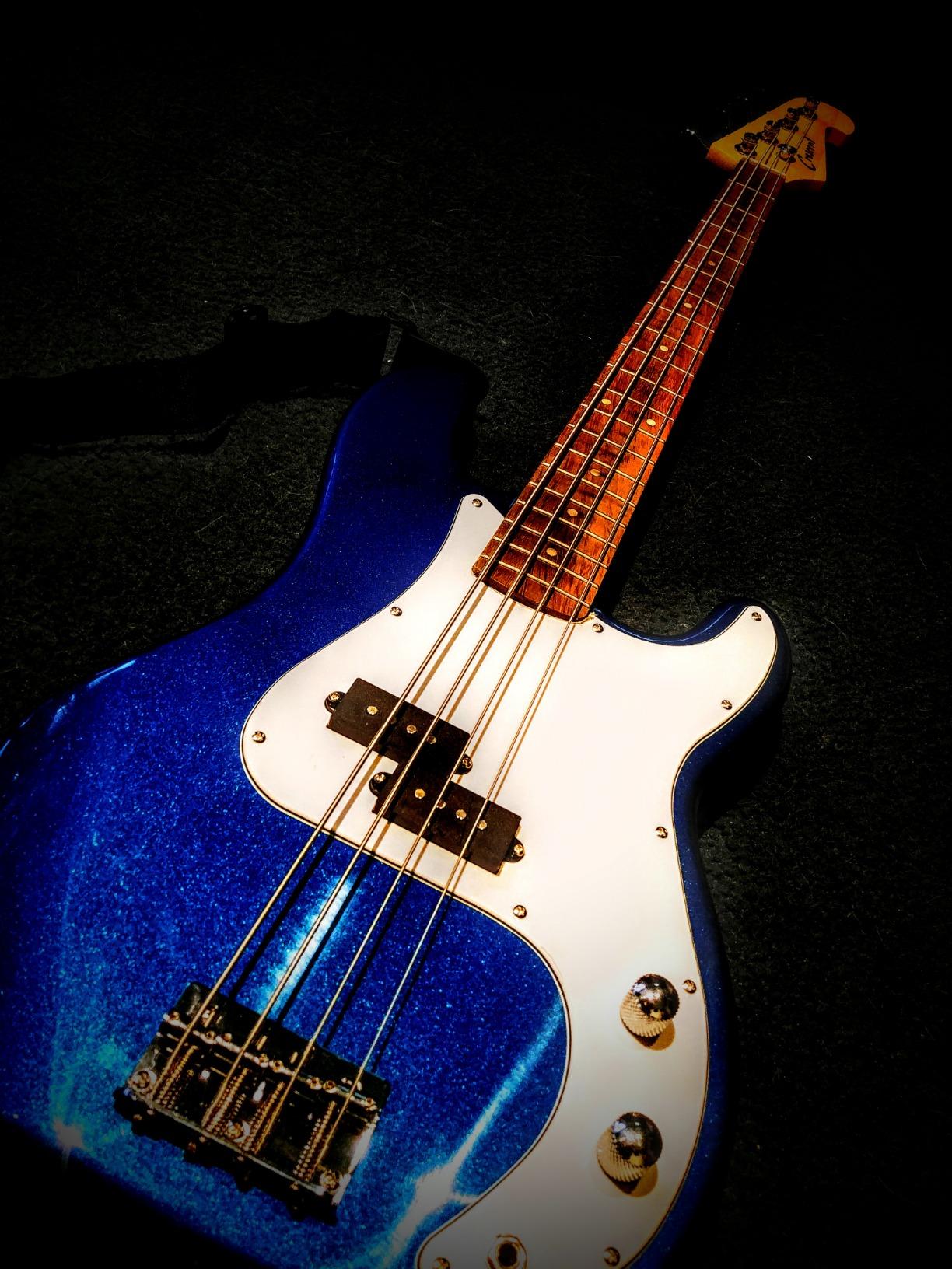 Stedman Beginner Series Bass Guitar Bundle with 15-Watt Amp, Gig Bag, Instrument Cable, Strap, Strings, Picks, and Polishing Cloth - Metallic Blue customer photo 1