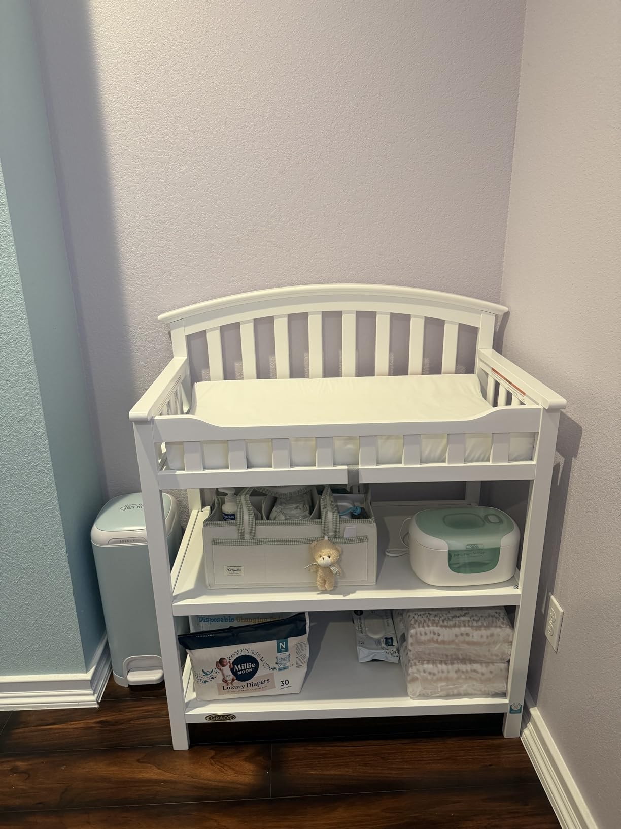 Graco Changing Table with Water-Resistant Changing Pad, White customer photo 1
