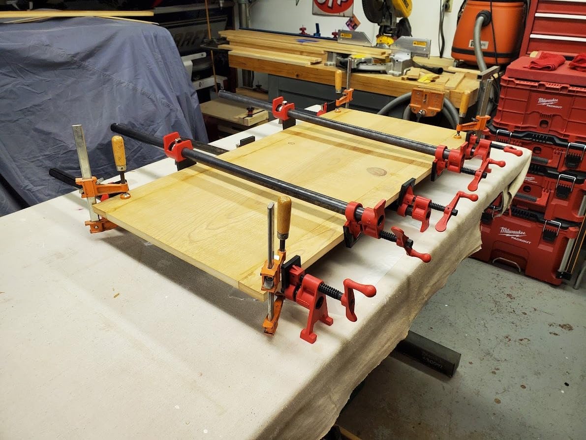 BESSEY PC34-2, 3/4 In. Traditional Style Pipe Clamps - Incredibly Versatile, Easy To Assemble, Indespensable Workshop Clamp For Woodworking, Carpentry, Home Improvement, and DIY Projects customer photo 2