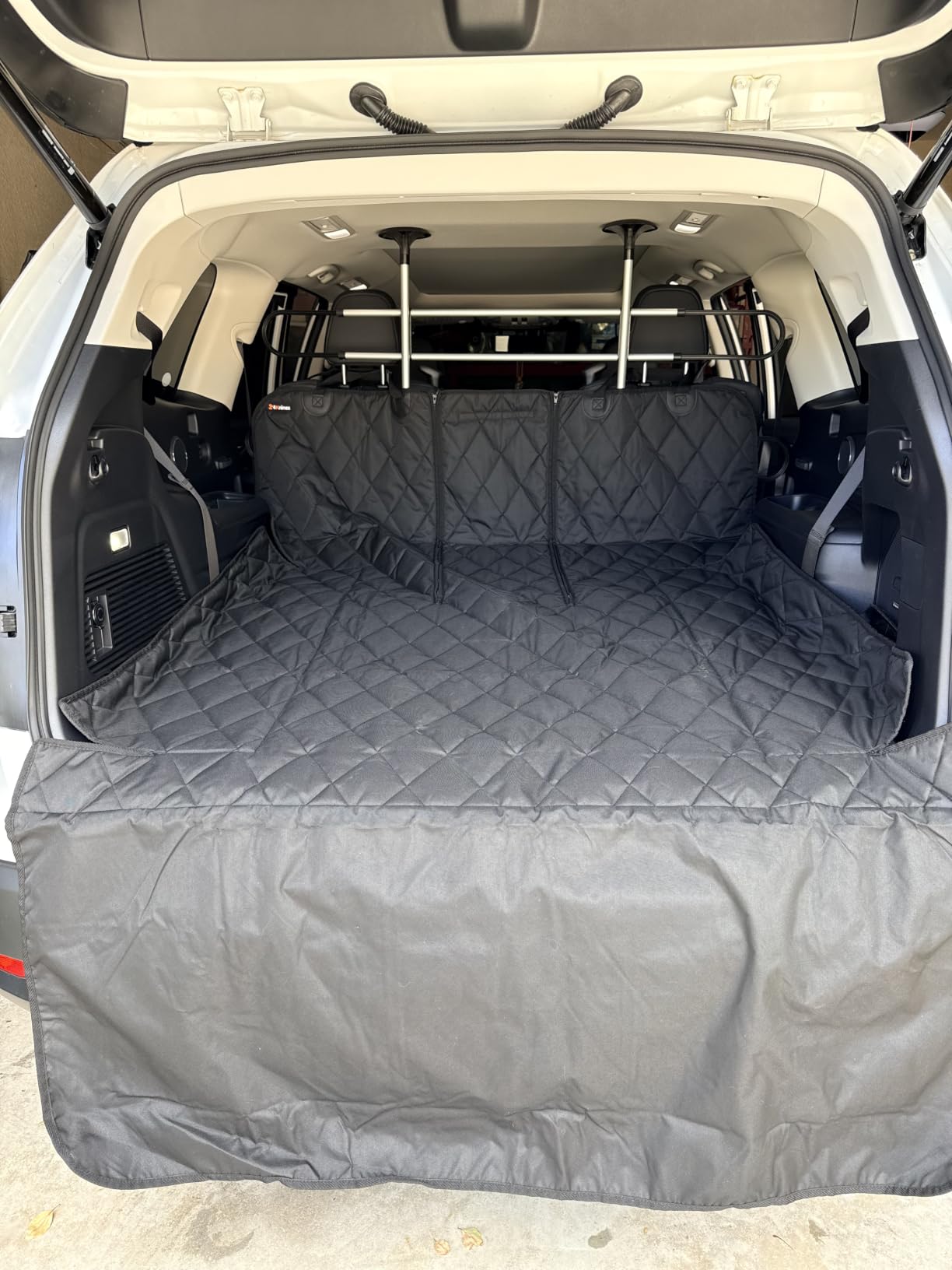 4Knines SUV Cargo Liner for Dogs, Fold Down Seats, Black Large customer photo 1