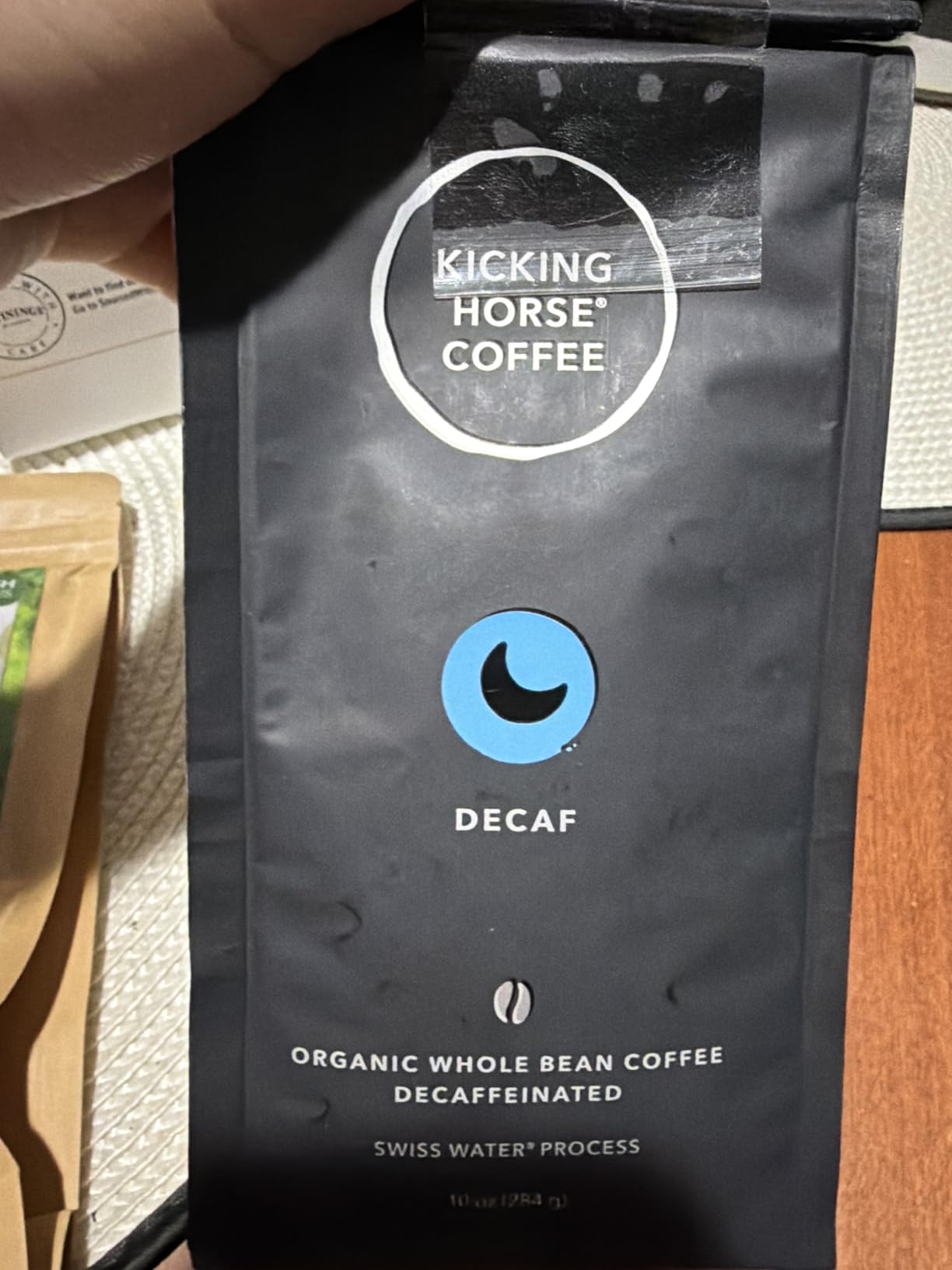 Kicking Horse Coffee, Decaf, Swiss Water Process, Dark Roast, Whole Bean, 10 Oz - Certified Organic, Fairtrade, Kosher Coffee customer photo 1