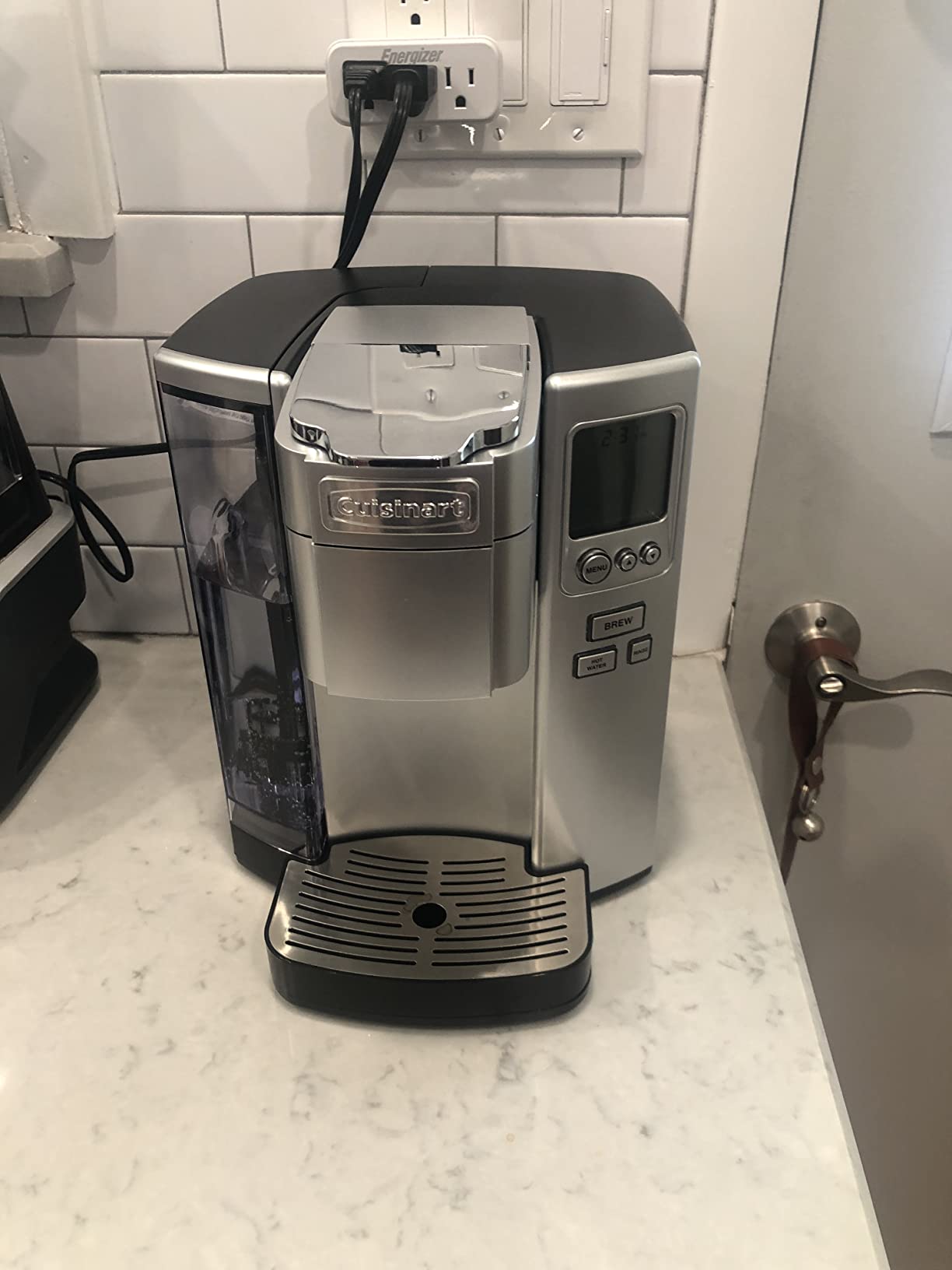 Cuisinart Coffee Maker, Single Serve 72-Ounce Reservoir Pod Coffee Machine, Programmable Brewing & Hot Water Dispenser, 5 Cup-Size Settings, Stainless Steel, SS-10P1, Silver customer photo 2