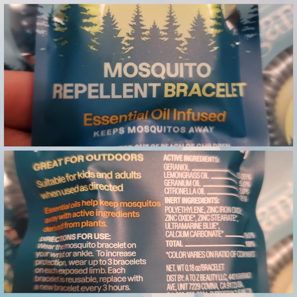 Cliganic Mosquito Repellent Bracelets for Kids & Adults, Natural, 10 Pack customer photo 2