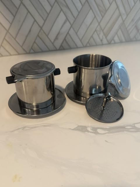 Vietnamese Coffee Filter Set. Also known as a Vietnamese Coffee Maker or Press 8oz. Gravity Insert. Multiple Sizes and Quantities Available customer photo 1