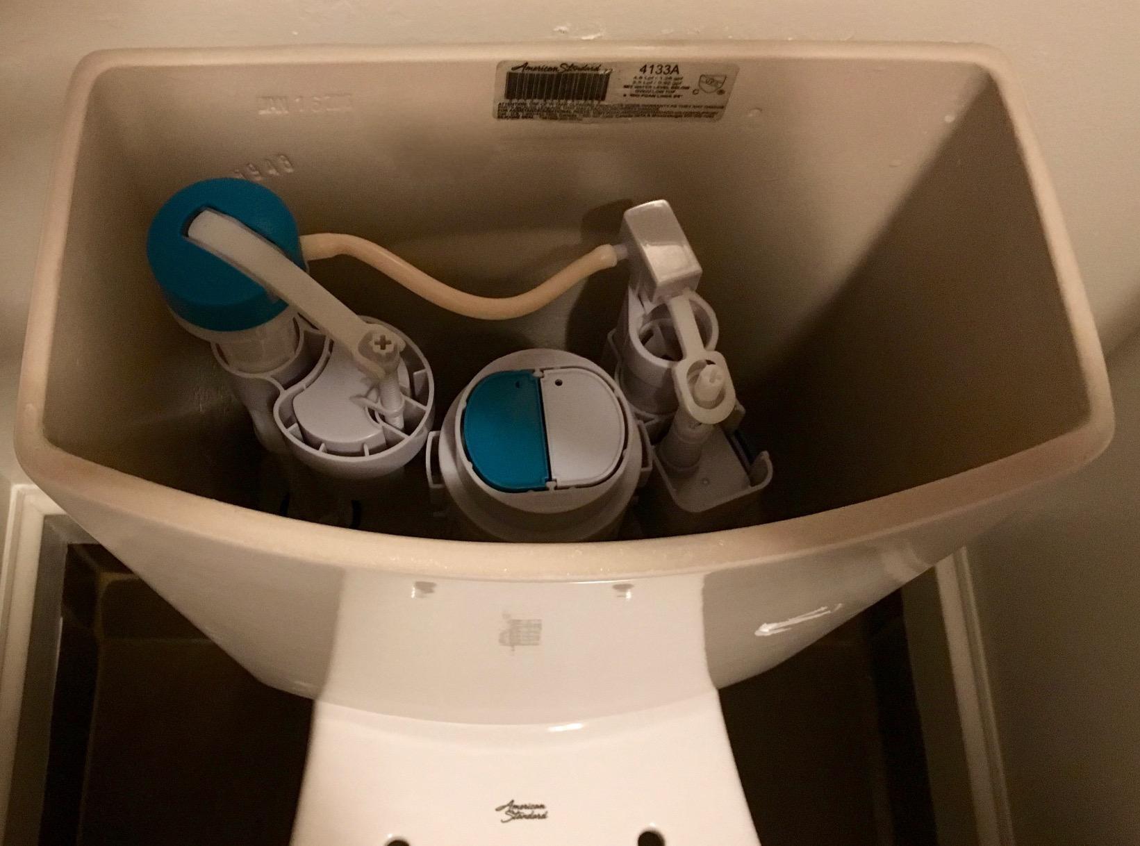 American Standard 2887218.020 H2Option Two-Piece Toilet Less Seat, Elongated Front, Standard Height, Dual Flush, White, 1.28 GPF customer photo 1