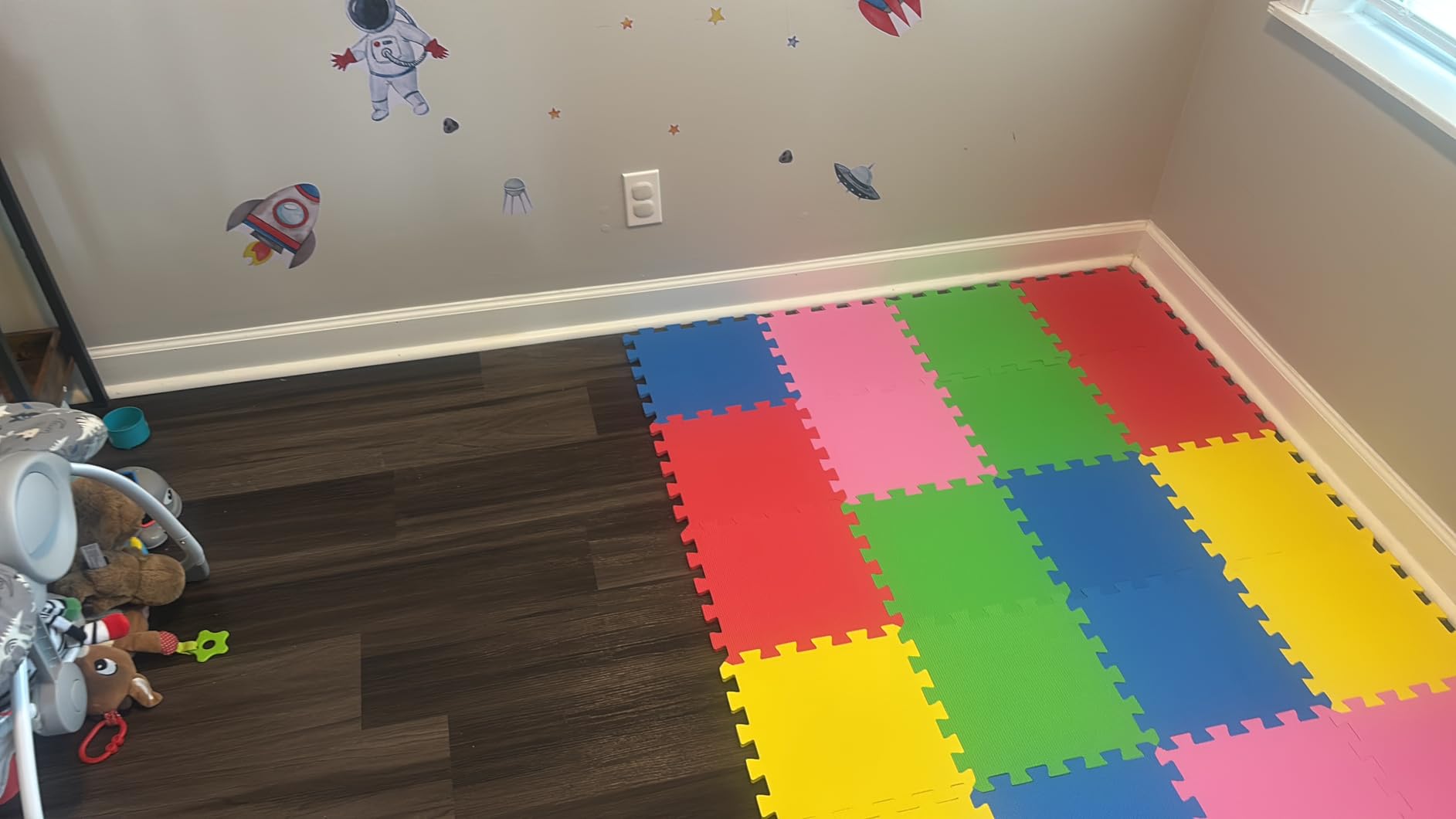 Angels 20 XLarge Foam Mats Toy ideal Gift, Colorful Tiles Multi Use, Create & Build A Safe PLay Area Interlocking Puzzle eva Non-Toxic Floor for Children Toddler Infant Kids Baby Room & Yard Superyard customer photo 2