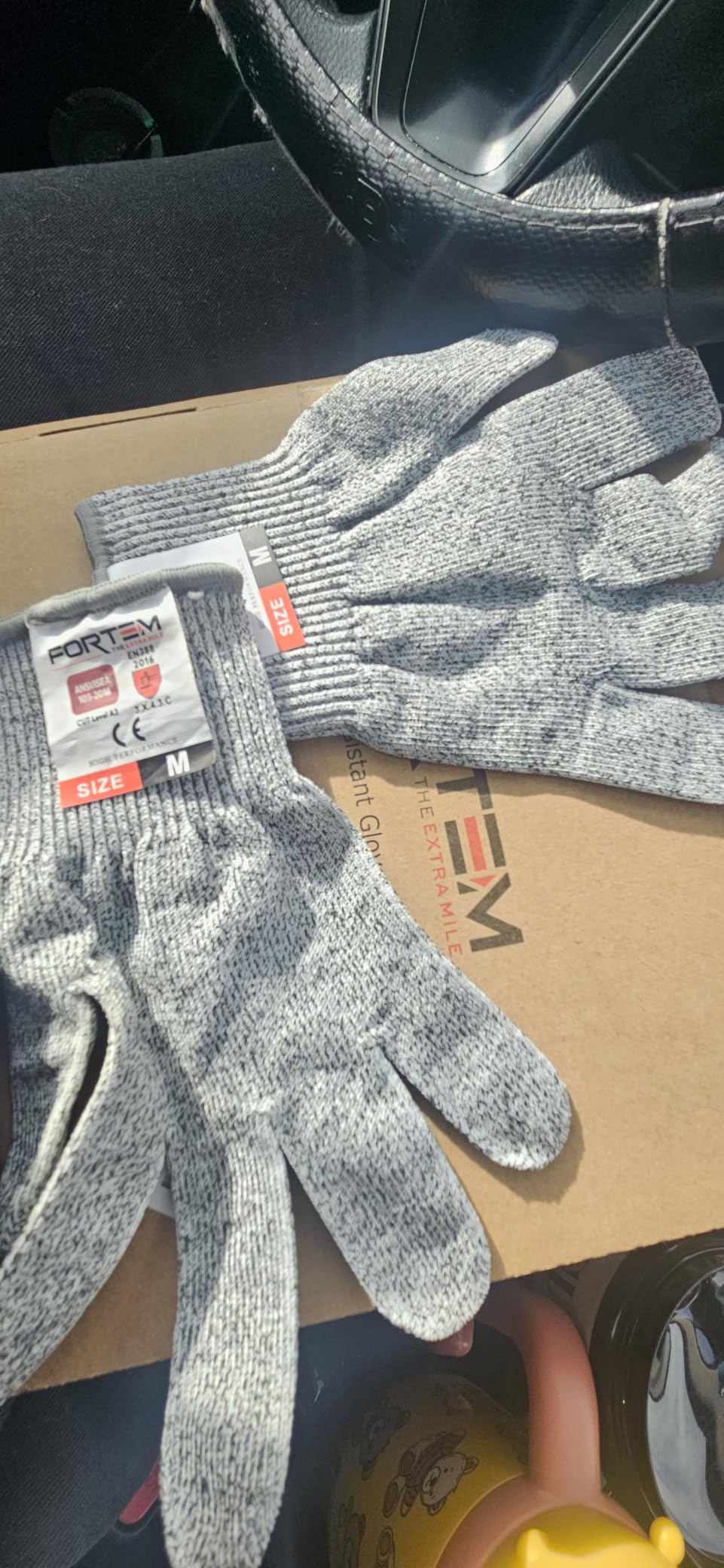 FORTEM Cut Resistant Gloves - Level 5 Protection, ANSI 100% Food Grade customer photo 1