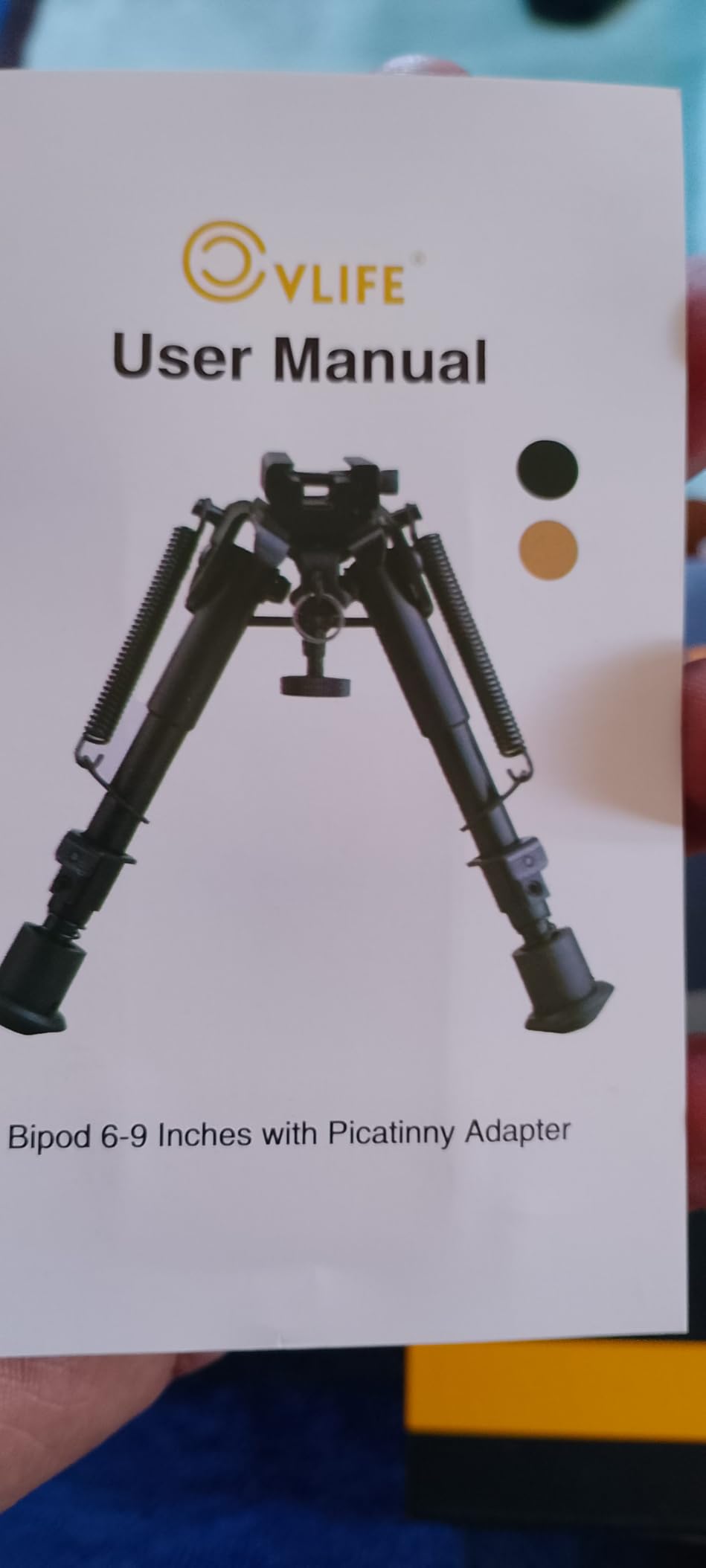 CVLIFE 6-9” Picatinny Bipod Adjustable Spring Return with Picatinny Adapter customer photo 2