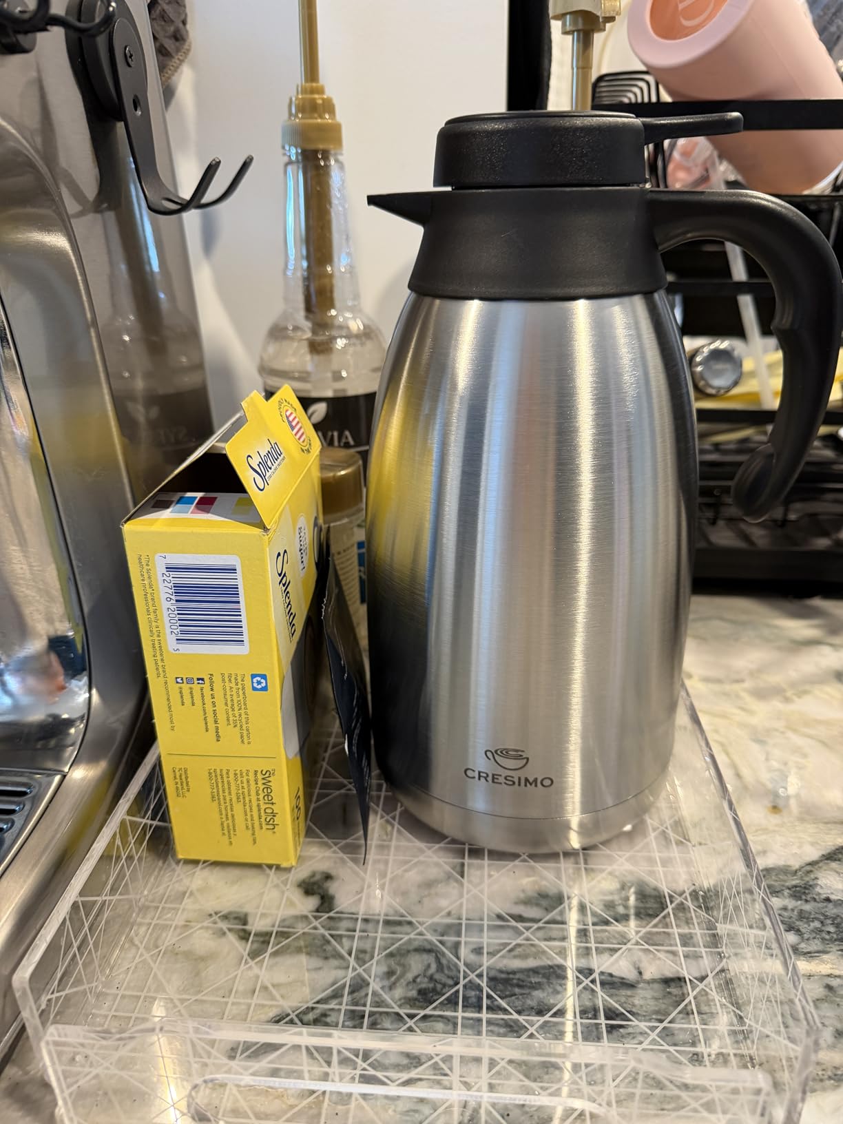 Cresimo Thermal Coffee Carafe 68oz / 2L - 12 Hours Hot Beverage Dispenser customer photo 1