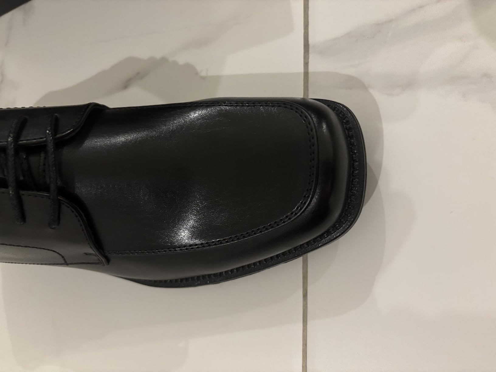 Bruno Marc Men's Square Toe Classic Business Dress Shoes customer photo 2