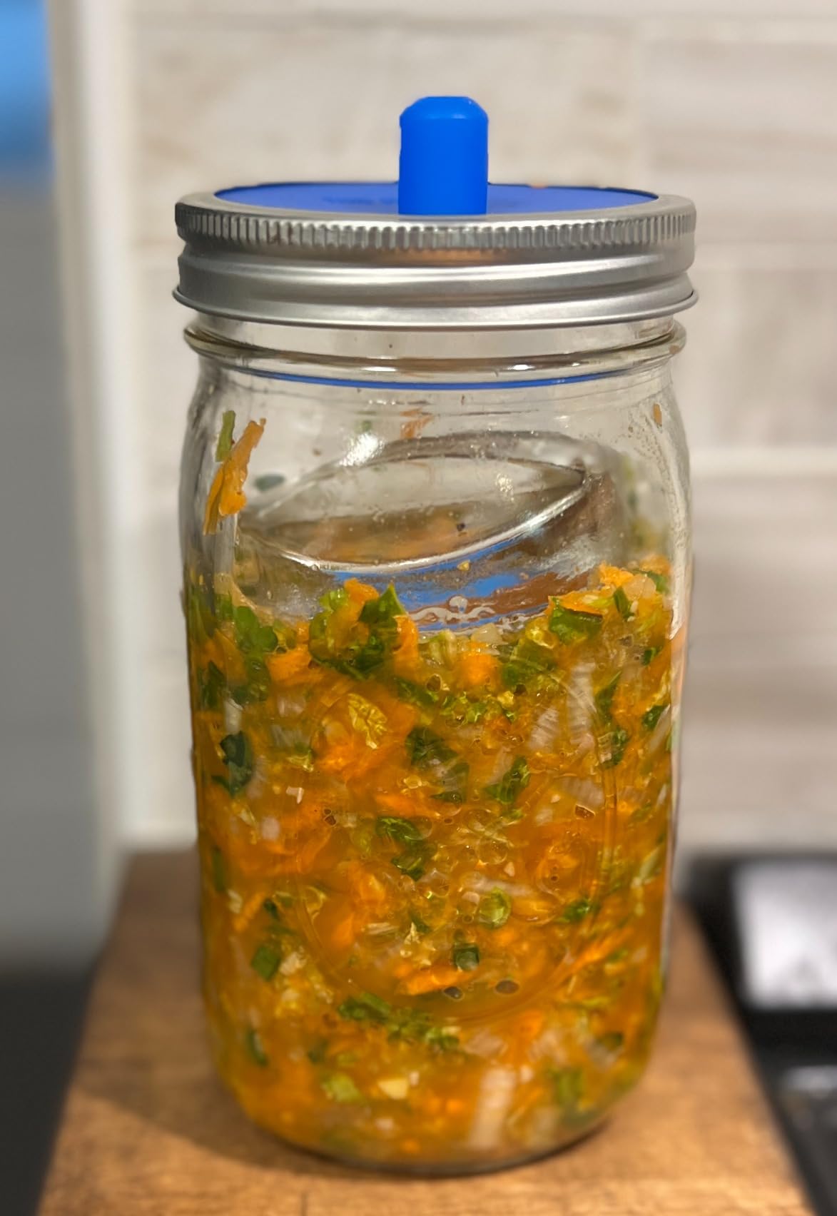 Masontops Complete Mason Jar Fermentation Kit - Pickle Kit, Sauerkraut Making Kit Kimchi Container - Fermentation Airlock Lids Wide Mouth Mason Jars customer photo 1
