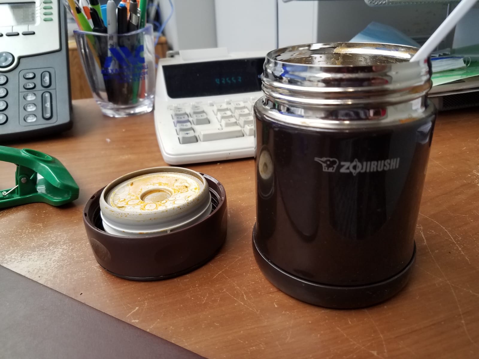 Zojirushi Steel Food Jar, 25-Ounce, Black/Stainless customer photo 1