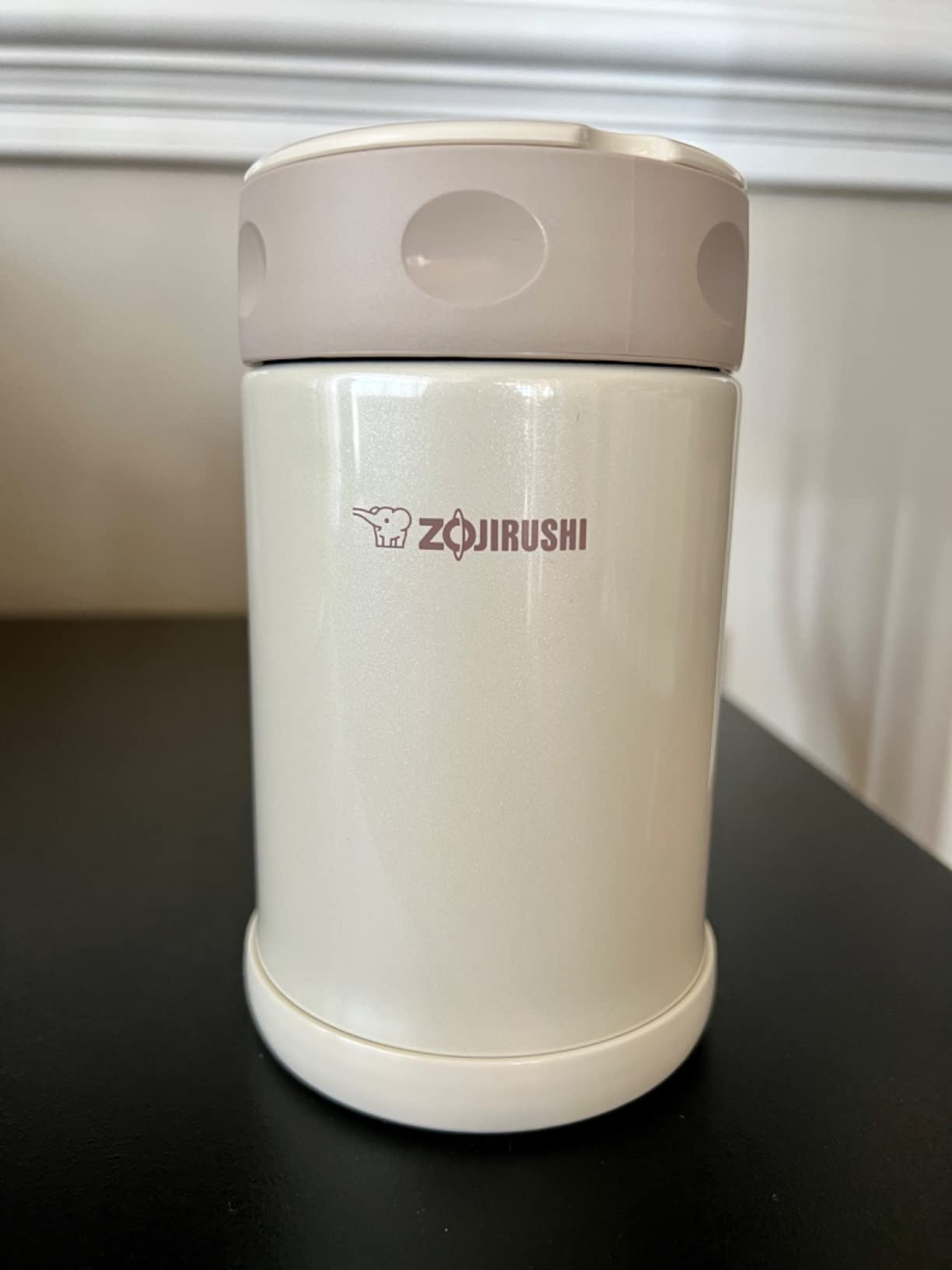 Zojirushi Steel Food Jar, 25-Ounce, Black/Stainless customer photo 2