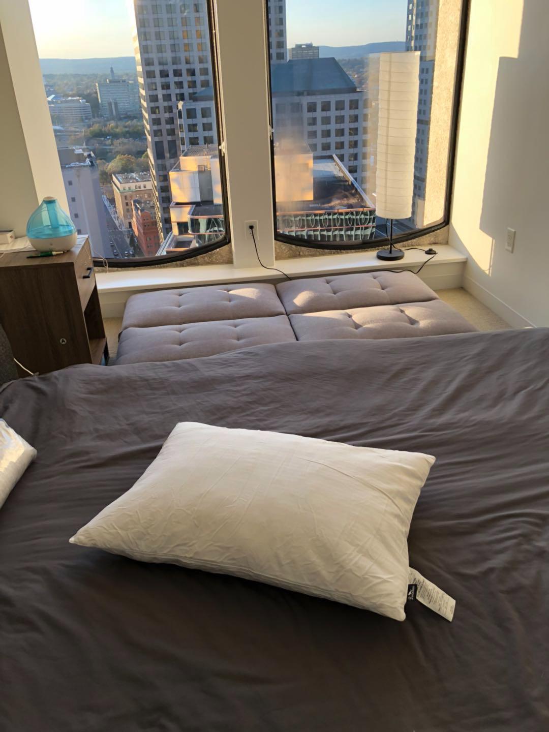 downluxe Goose Feather and Down Pillows, Bed Pillows Queen Size Set of 2 customer photo 1