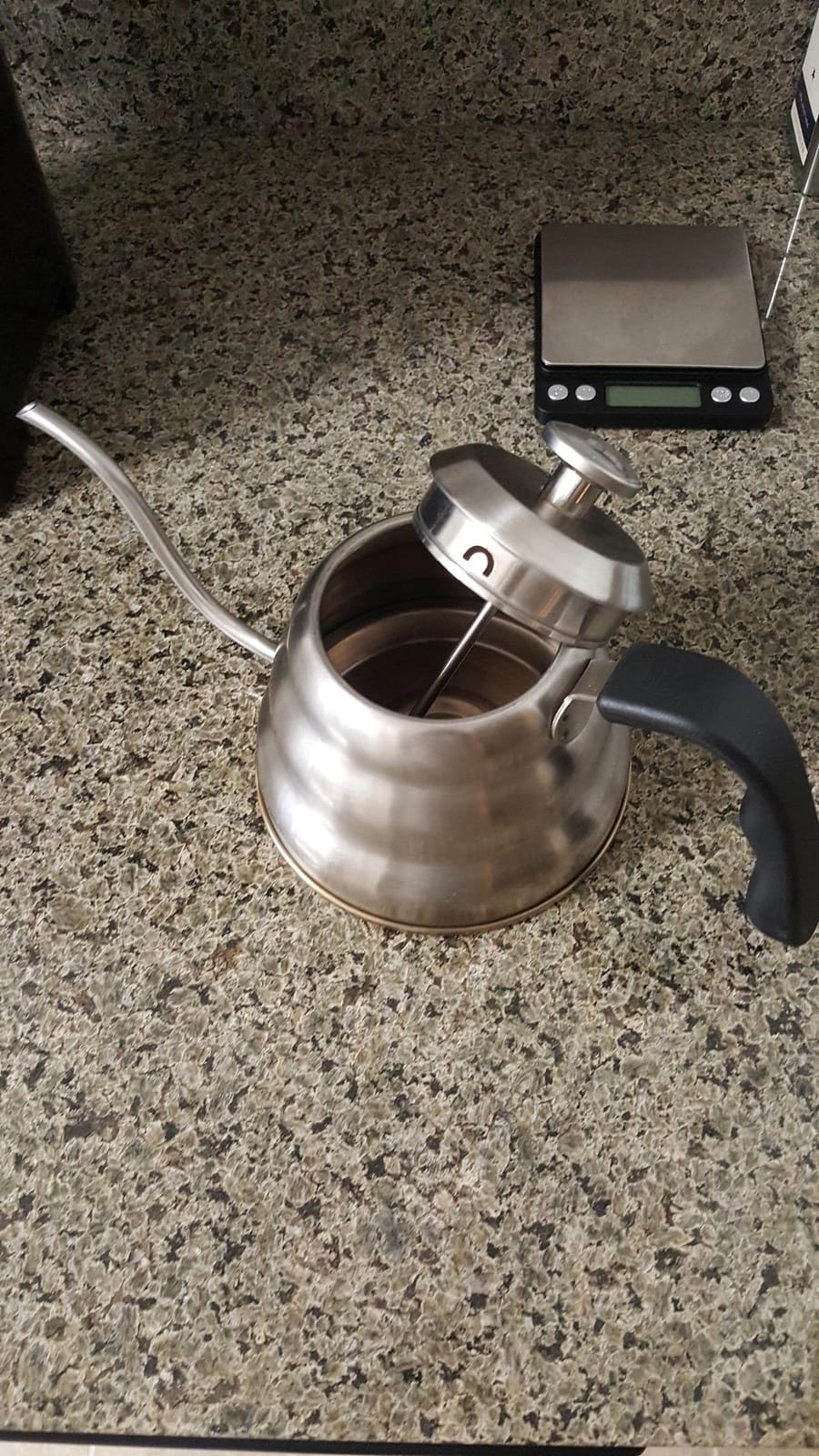Barista Warrior Gooseneck Kettle, 1.2L Pour Over Kettle, Stainless Steel customer photo 2